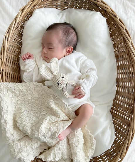 即納crochet animal rattle