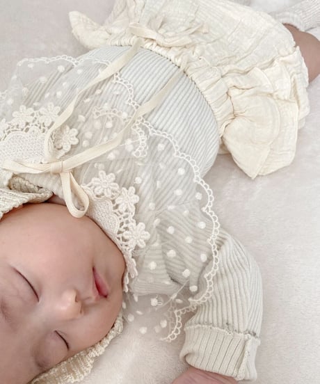 即納lace flower scallop  collar