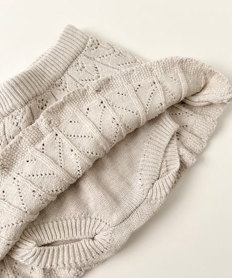 即納eyelet knit skirt