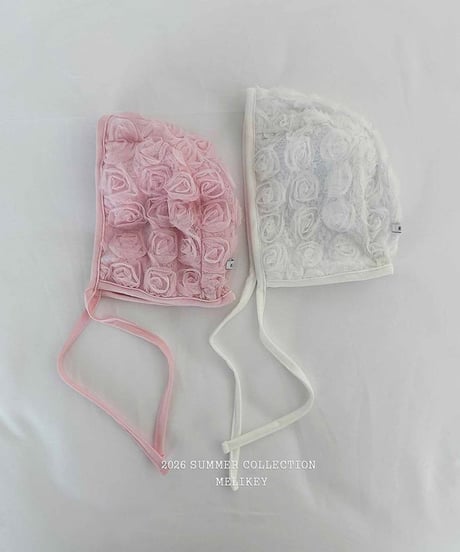予約 melikey Rose Lace Swim Cap