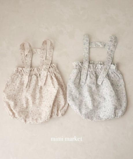 即納 mimi market Moss Balloon Overalls