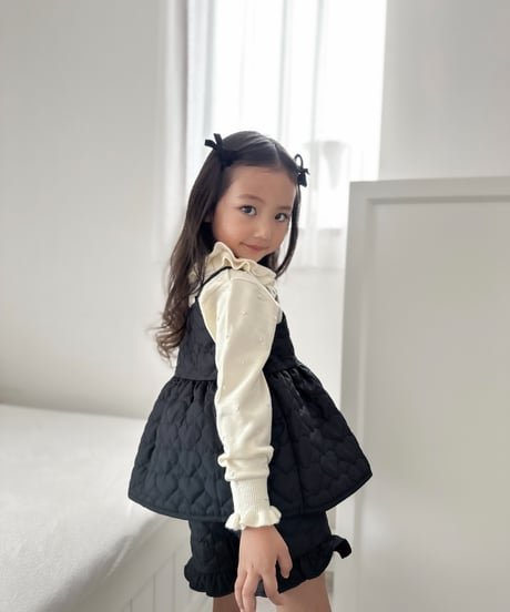 即納　ruffle snow knit