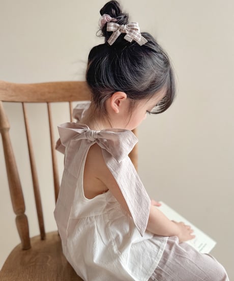 即納 bebe nine Roen ribbon blouse