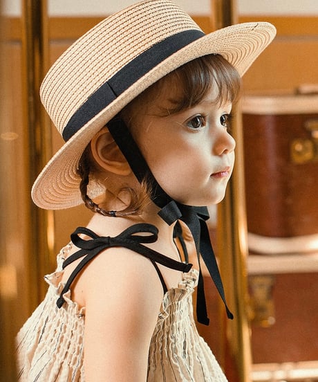 即納tape Straw hat