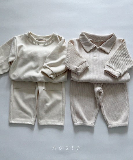 即納aosta Waffle pants