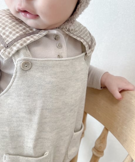 即納nunubiel cotton salopette