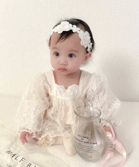 即納square neck lace tulle rompers