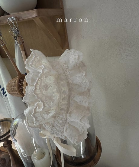 即納 marron Frill hair band