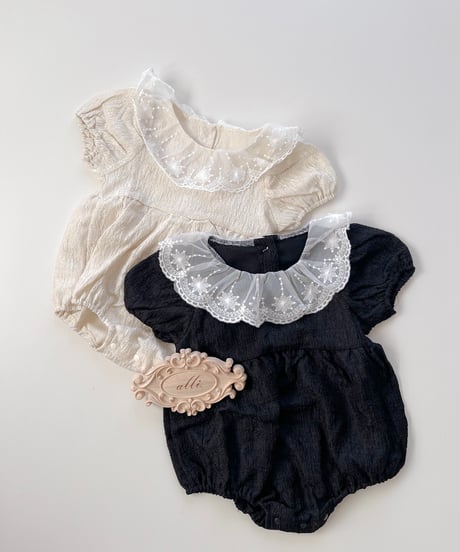 即納Emily Lace Collar Romper