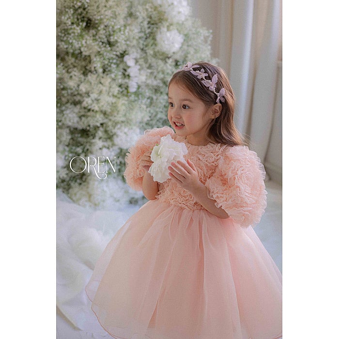 ワンピース OREN Blooming Rose Pearl One Piece 羽根 星奈様 専用ページ [予約] Blooming rose pearl suit / O