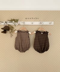 即納 monbebe Romi check suit