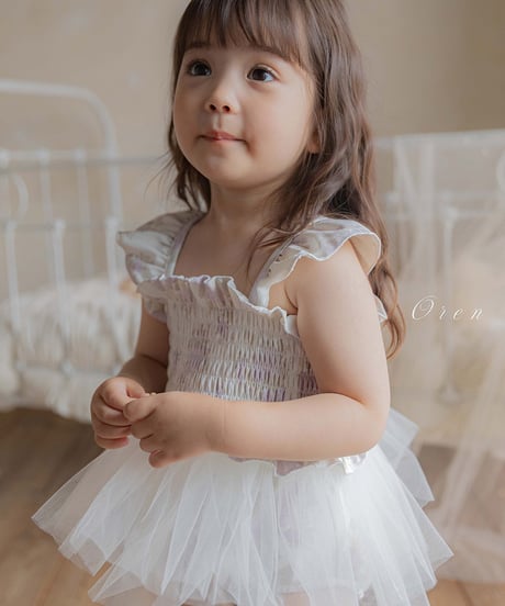 予約 OREN Flora Tulle Swimsuit