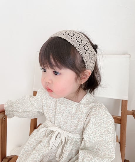 即納 punching lace headband