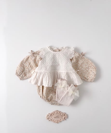 即納 Flower frill cape