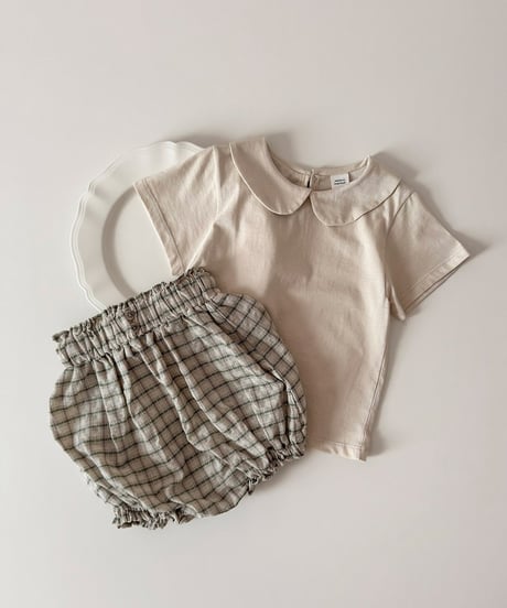 予約mimi market Butter collar tee