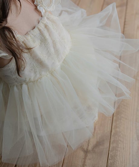 予約 OREN Shiny Tulle Dress