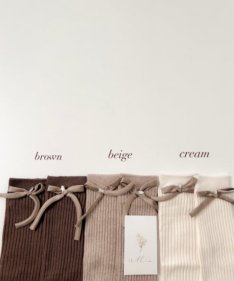即納 ribbon lib high socks