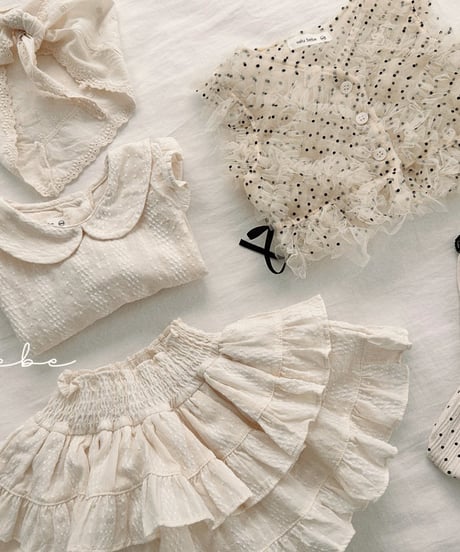 即納Dot Ruffle Bustier