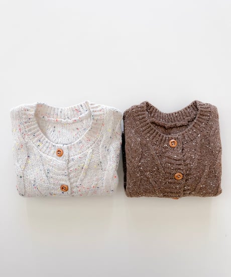 即納marble  Knit cardigan