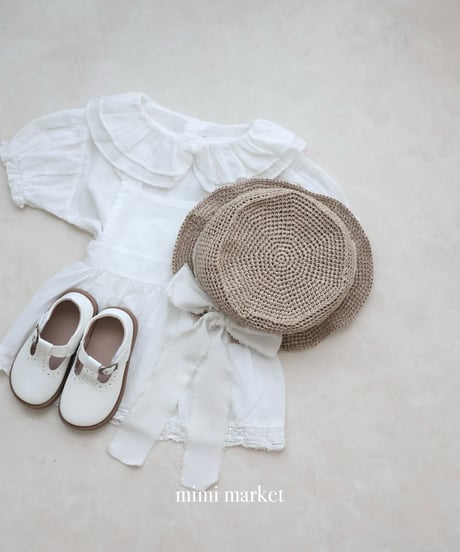 即納mimi market Duel collar blouse