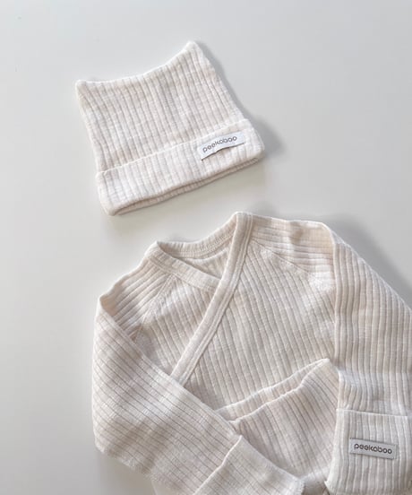 即納 newborn neko bonnet  set