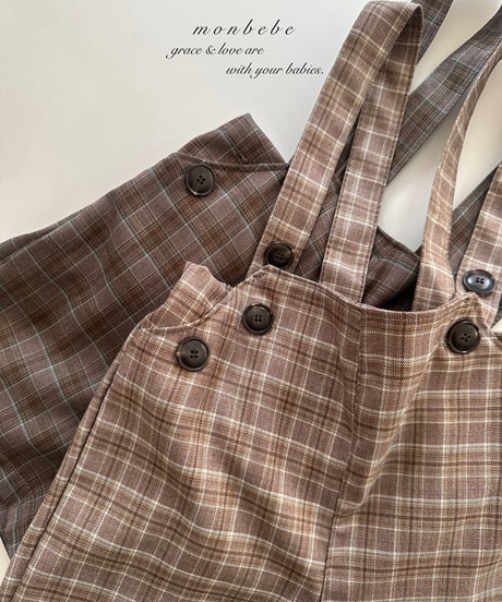 即納monbebe Roy suspender pants