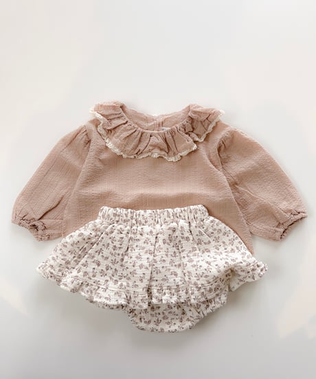 即納 petit flower frill skirt