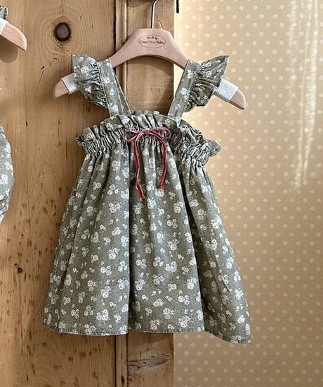 即納monbebe Flower frill dress