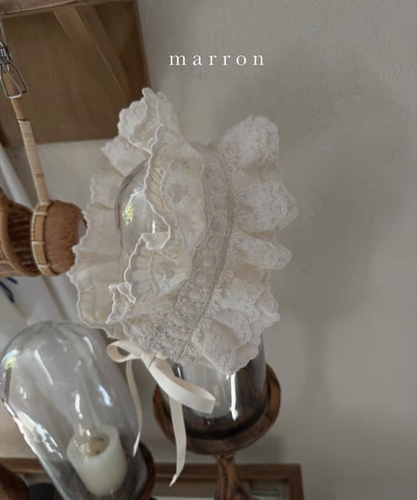 即納 marron Frill hair band