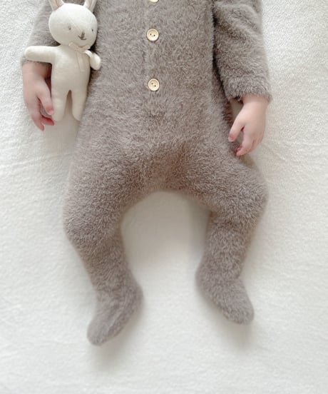 即納 fluffy bear coverall