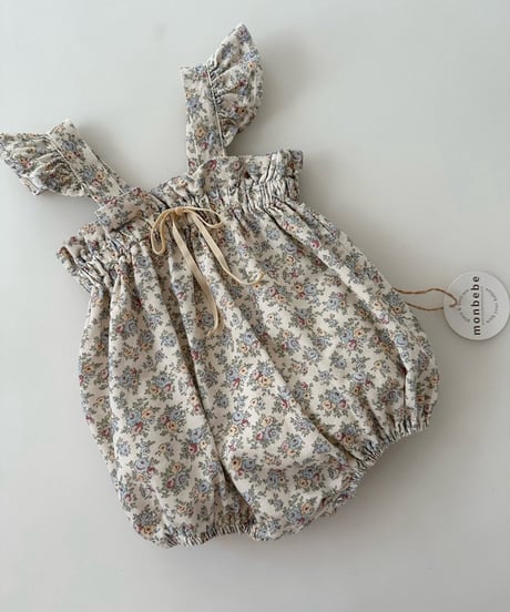 即納monbebe Flower frill suit