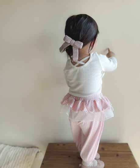 即納 milkbalm Eyelet Cross Back Tee