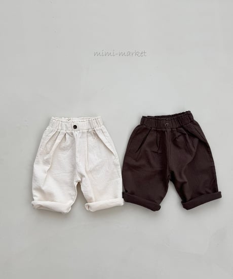 即納tuck pants