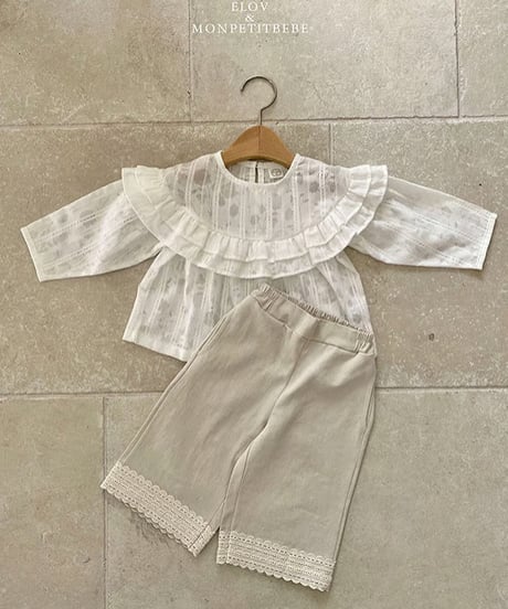 即納 mon petit bebe Selene blouse
