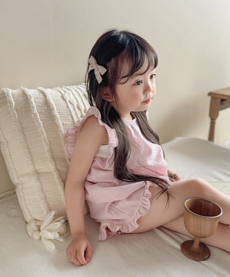 即納 bebe nine Romantic ribbon ruffle set