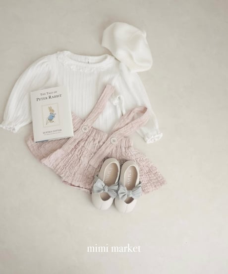 即納 mini frill lace tee