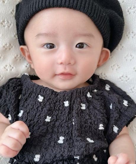 即納sleeveless dot crinkle set up