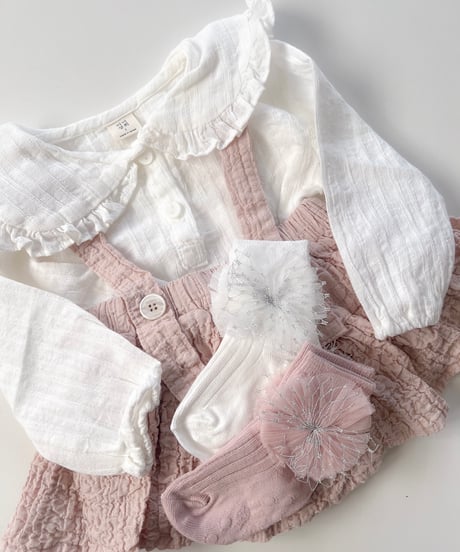 即納OREN  Pearl lace ankle socks