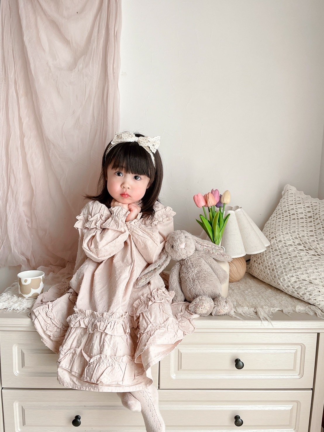 monbebe フラワーコットンワンピース 親子セット 2025年最新】モンベベ