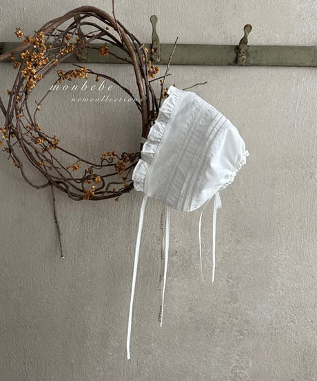即納 Petit pin tuck bonnet