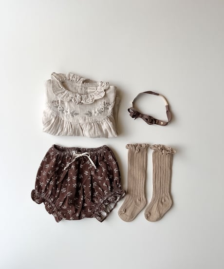 即納 lib frill knee high socks