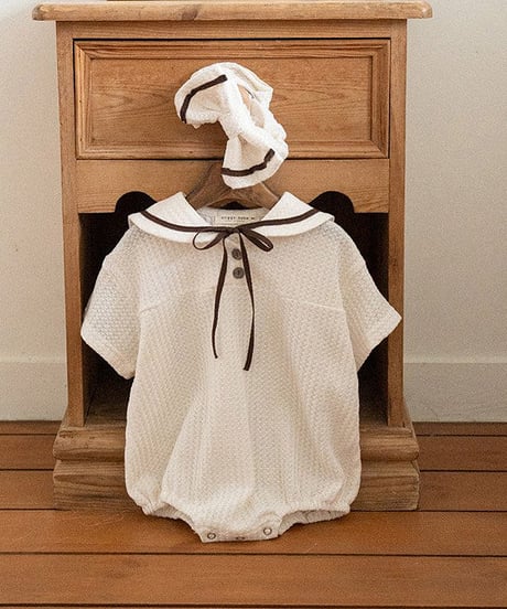 即納anggo baby Sailor collar Romper