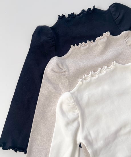 即納puff sleeve mellow tops