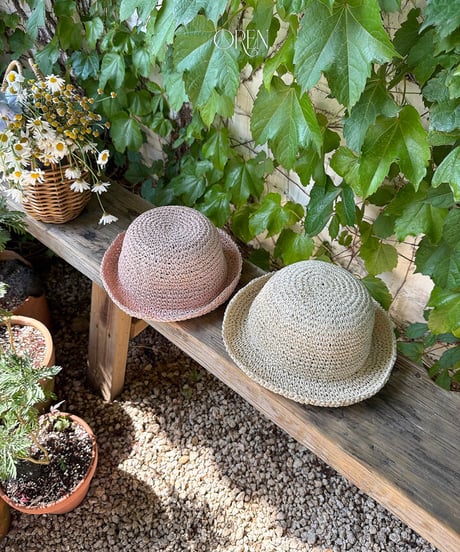 予約 OREN Rosiel Round Straw Hat