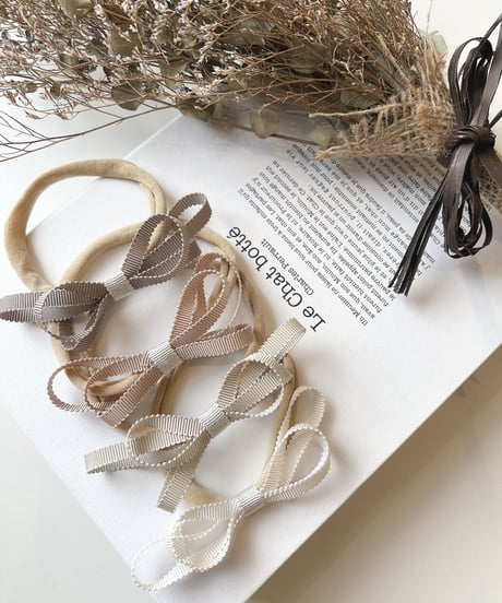 即納soft ribbon hair band