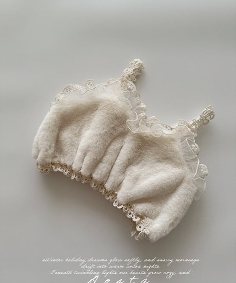 即納 aosta Fur bustier