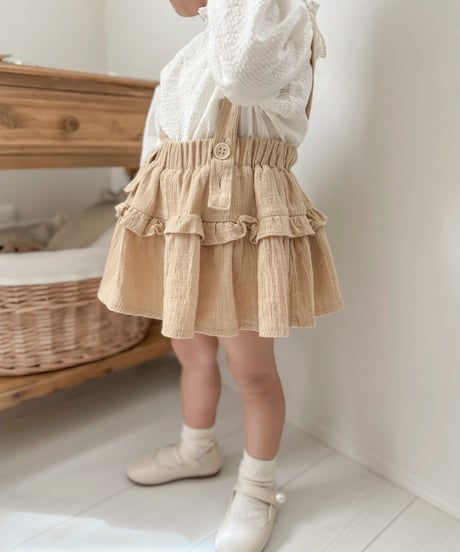 即納stand collar blouse