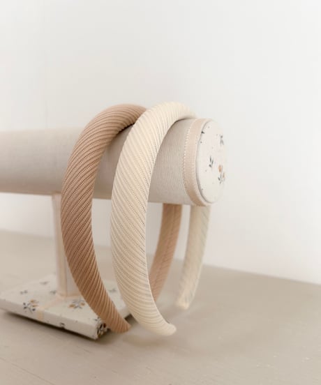 即納 natural stripe headband