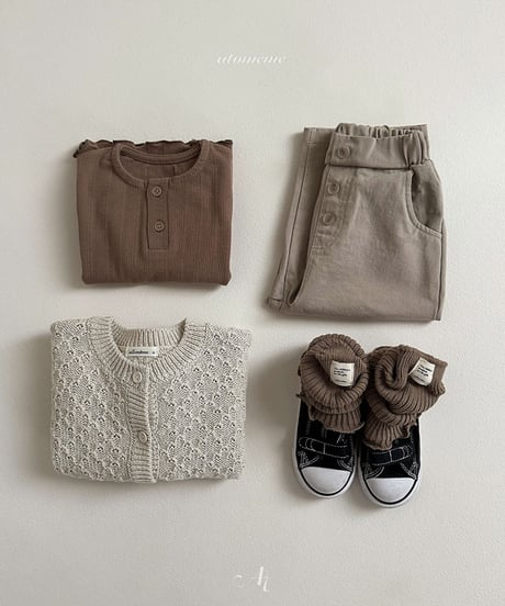 即納Vanilla knit cardigan