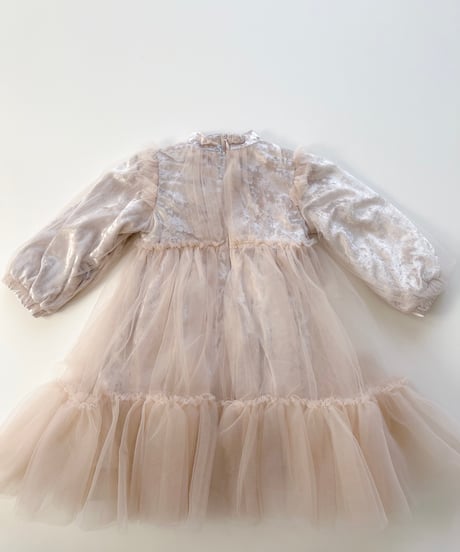 即納Velour x Tulle Winter Dress